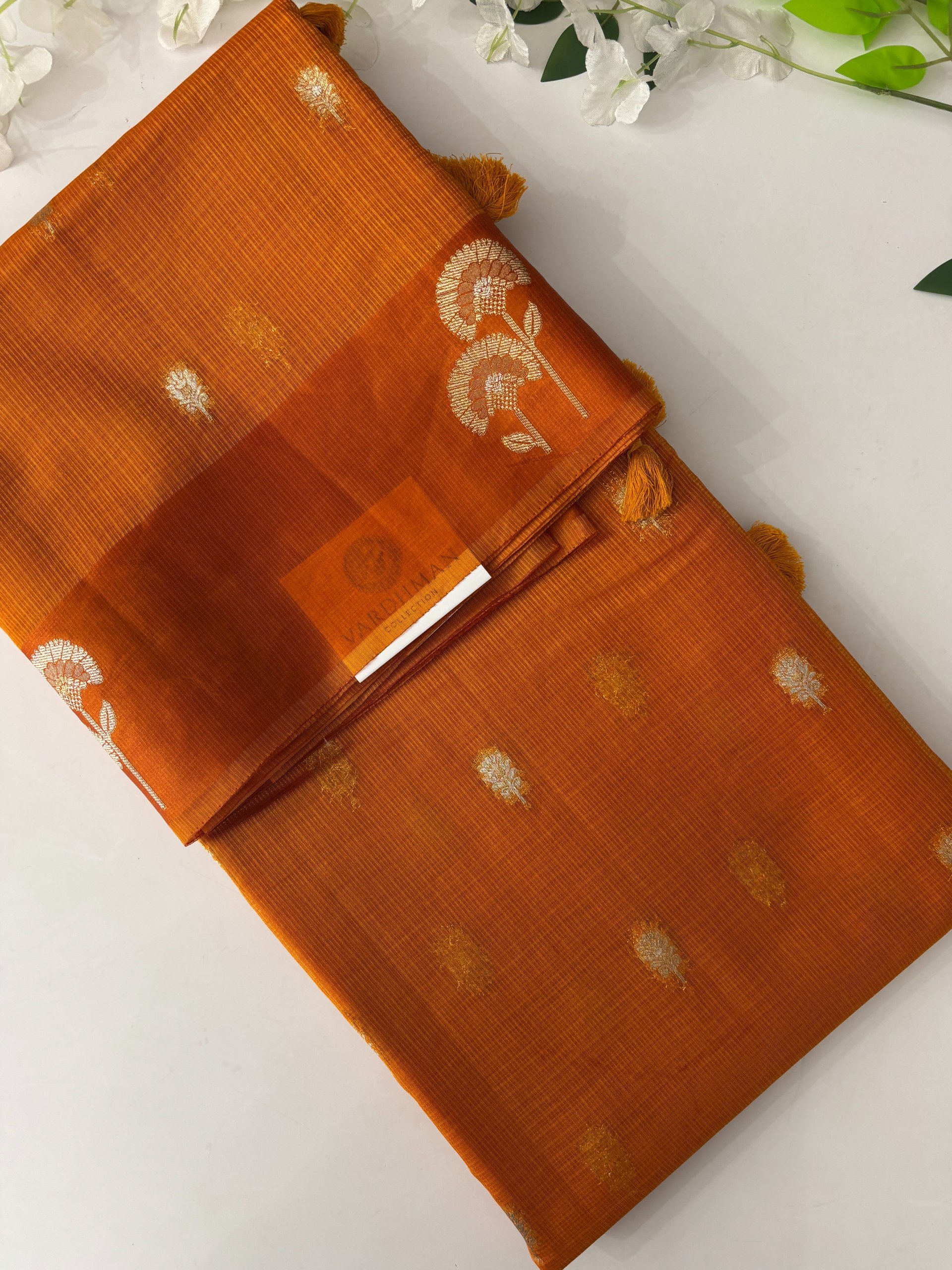 Mustard Banarasi Supernet Saree