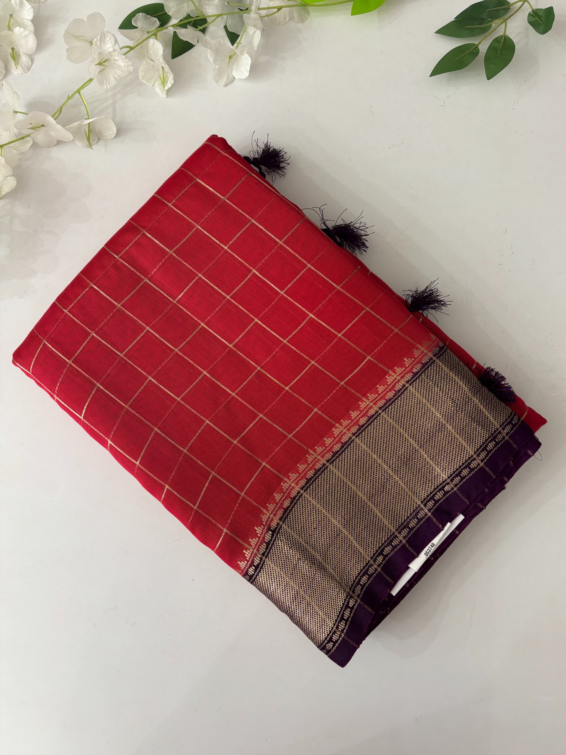 Pink Chanderi Cotton Silk Saree