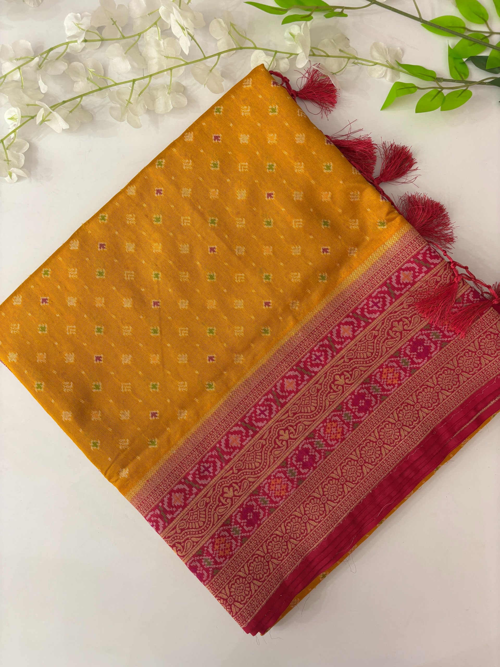 Yellow Banarasi Patola Saree