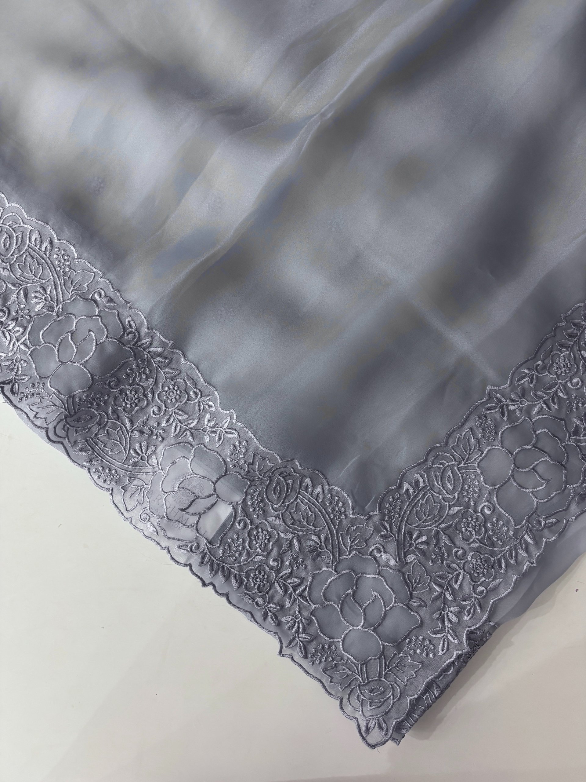 Powder Blue Soft Organza Saree