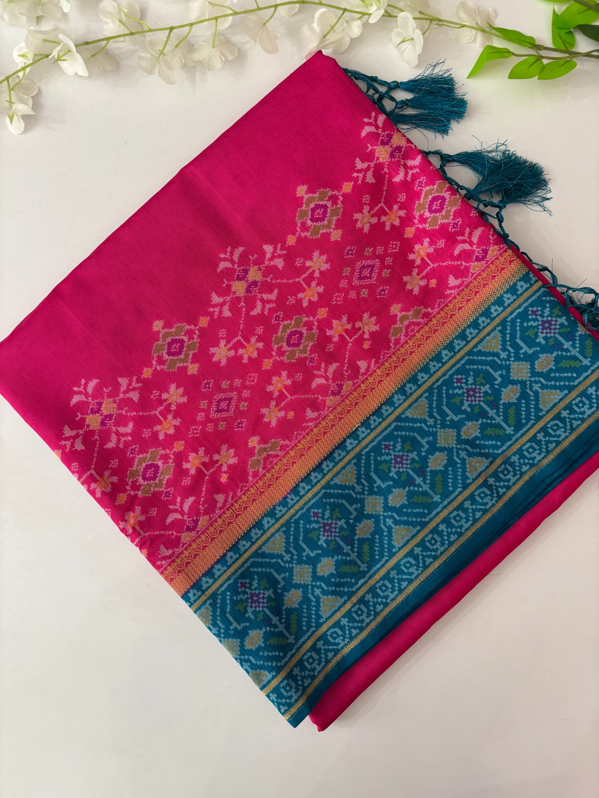 Pink Banarasi Patola Saree