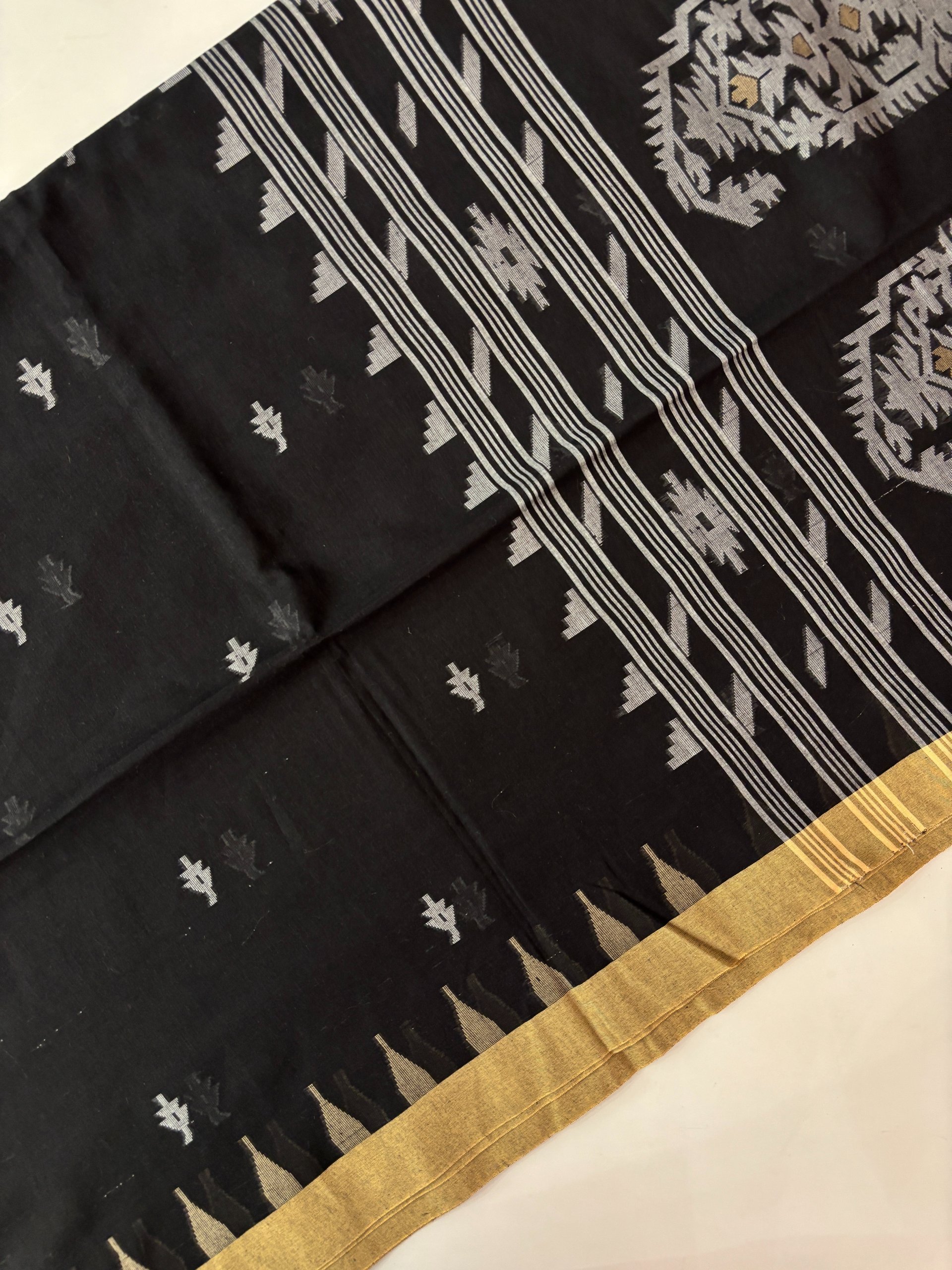 Black Bengal Cotton Sarees