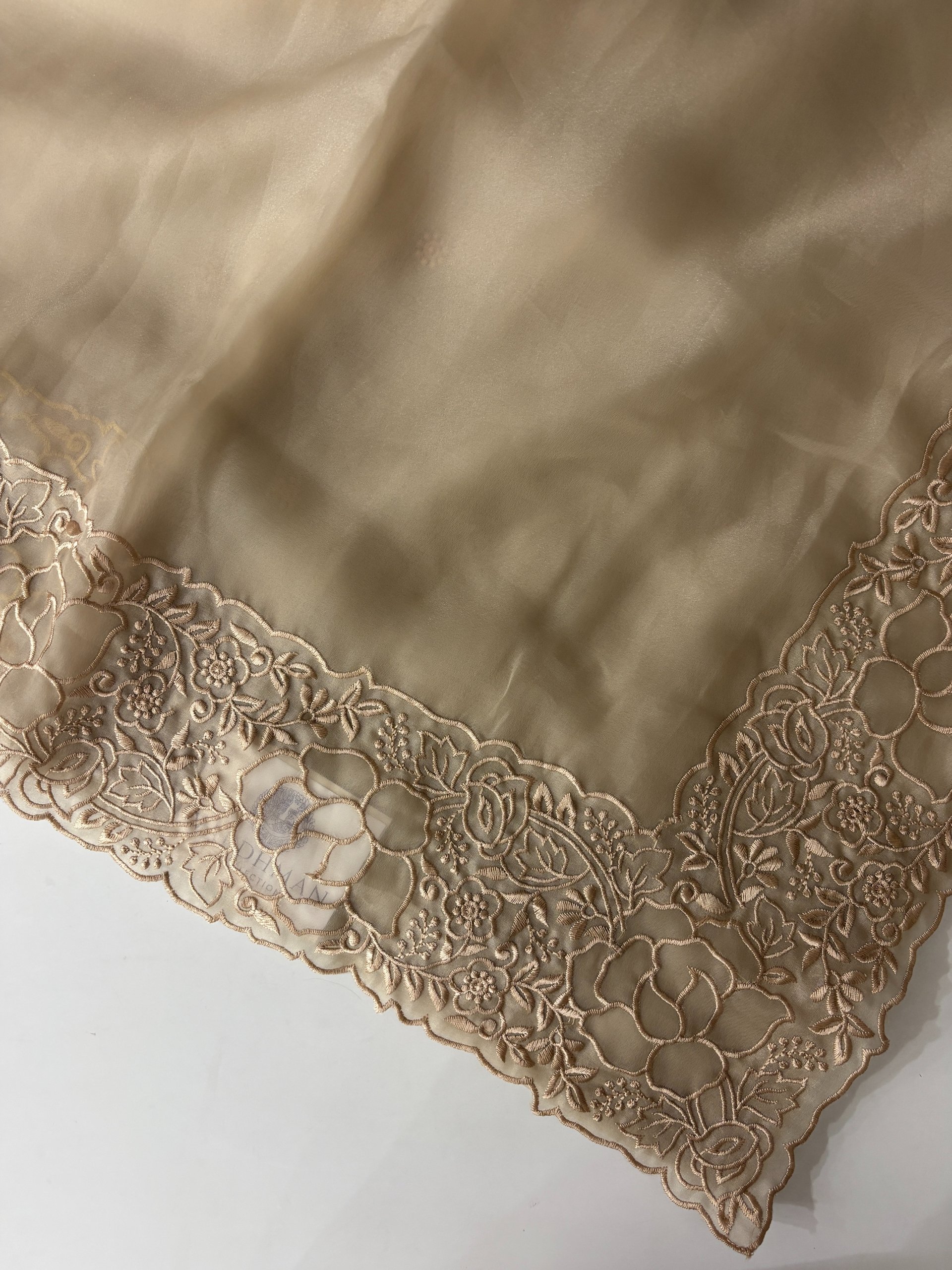 Light Brown Soft Organza Saree