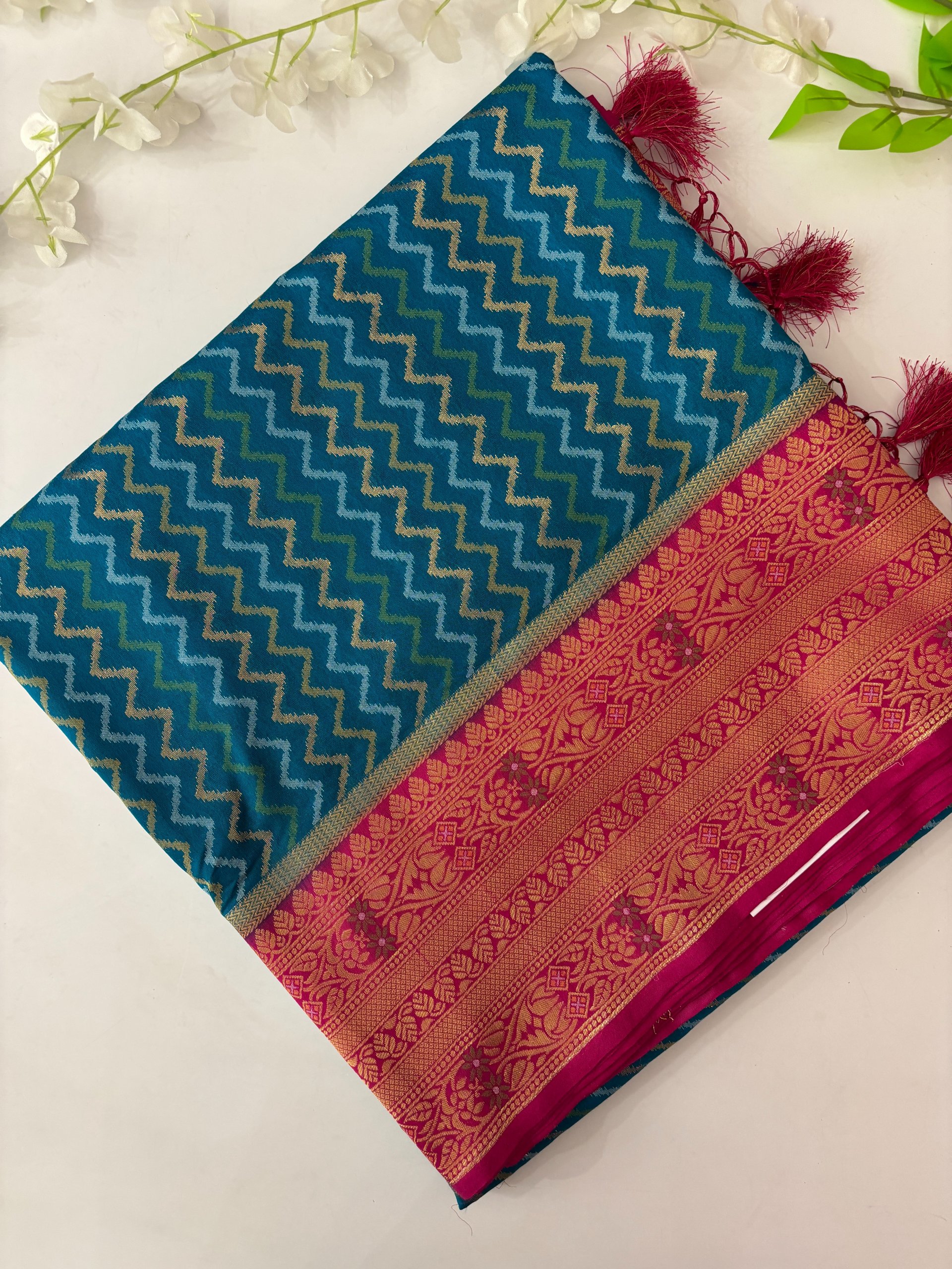 Blue Banarasi Patola Saree