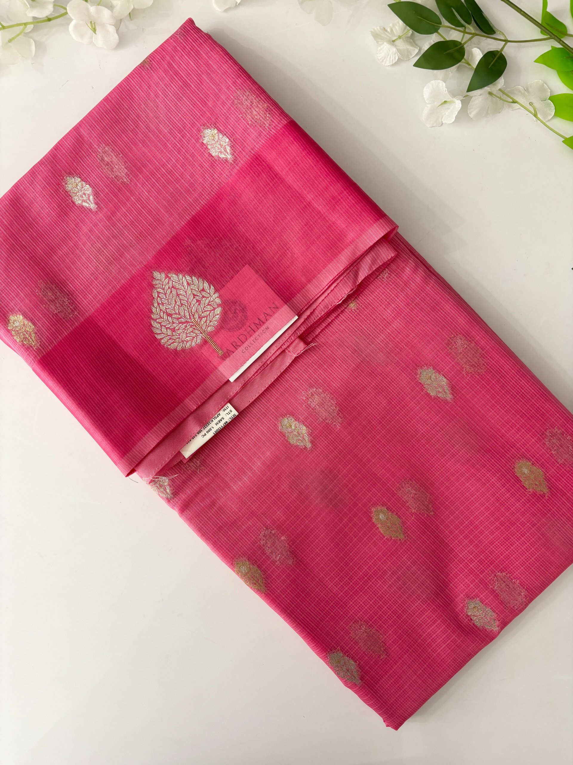 Pink Banarasi Supernet Saree
