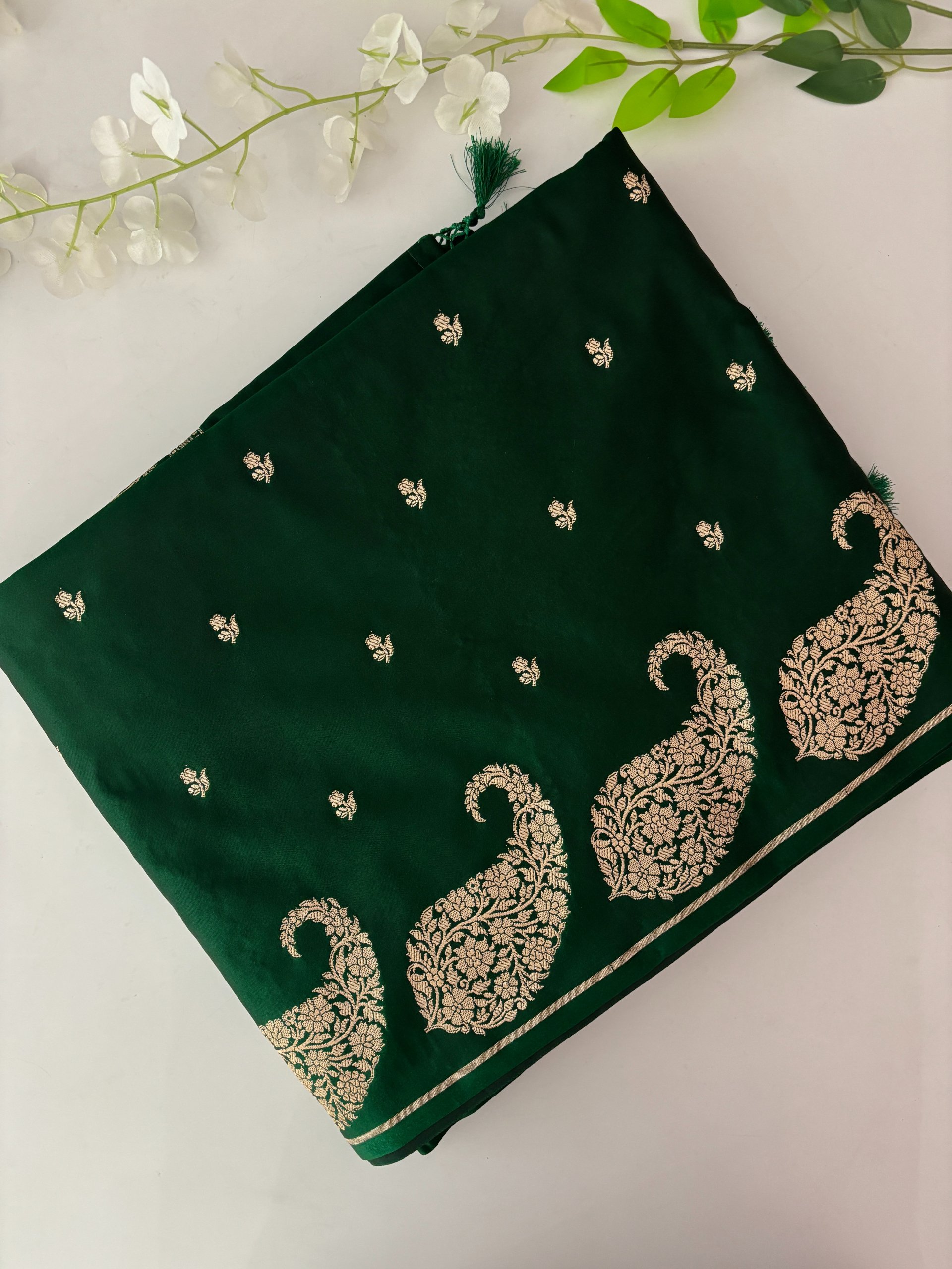 Green Mashru Silk Saree