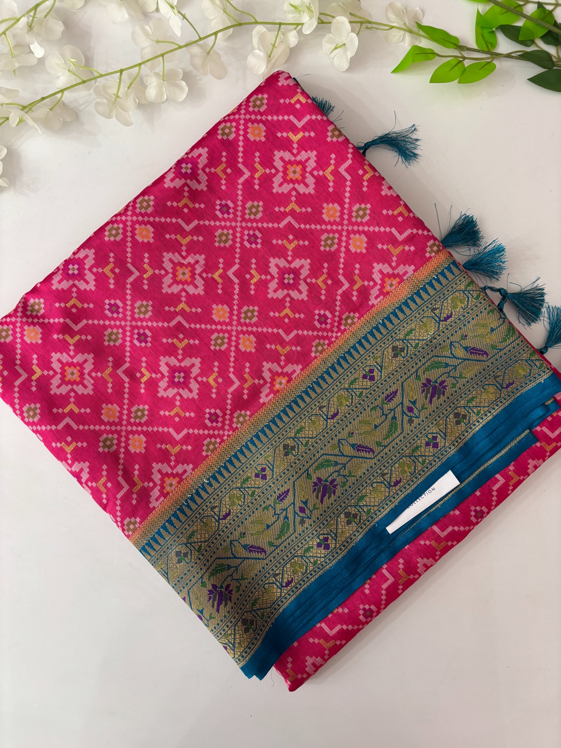 Pink Banarasi Patola Saree