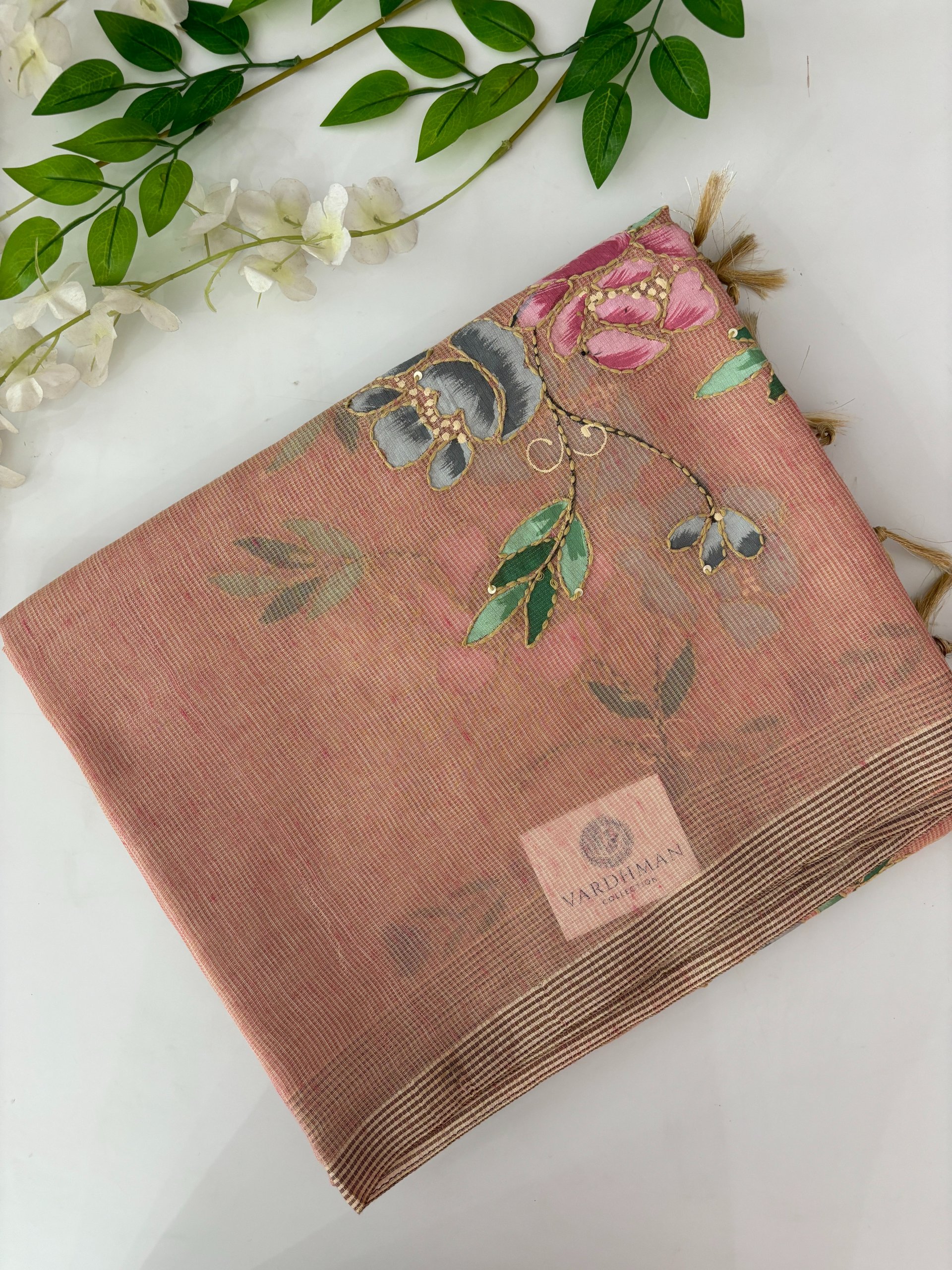 Elegant Katha Work Sarees - Handcrafted Traditional Designs ...