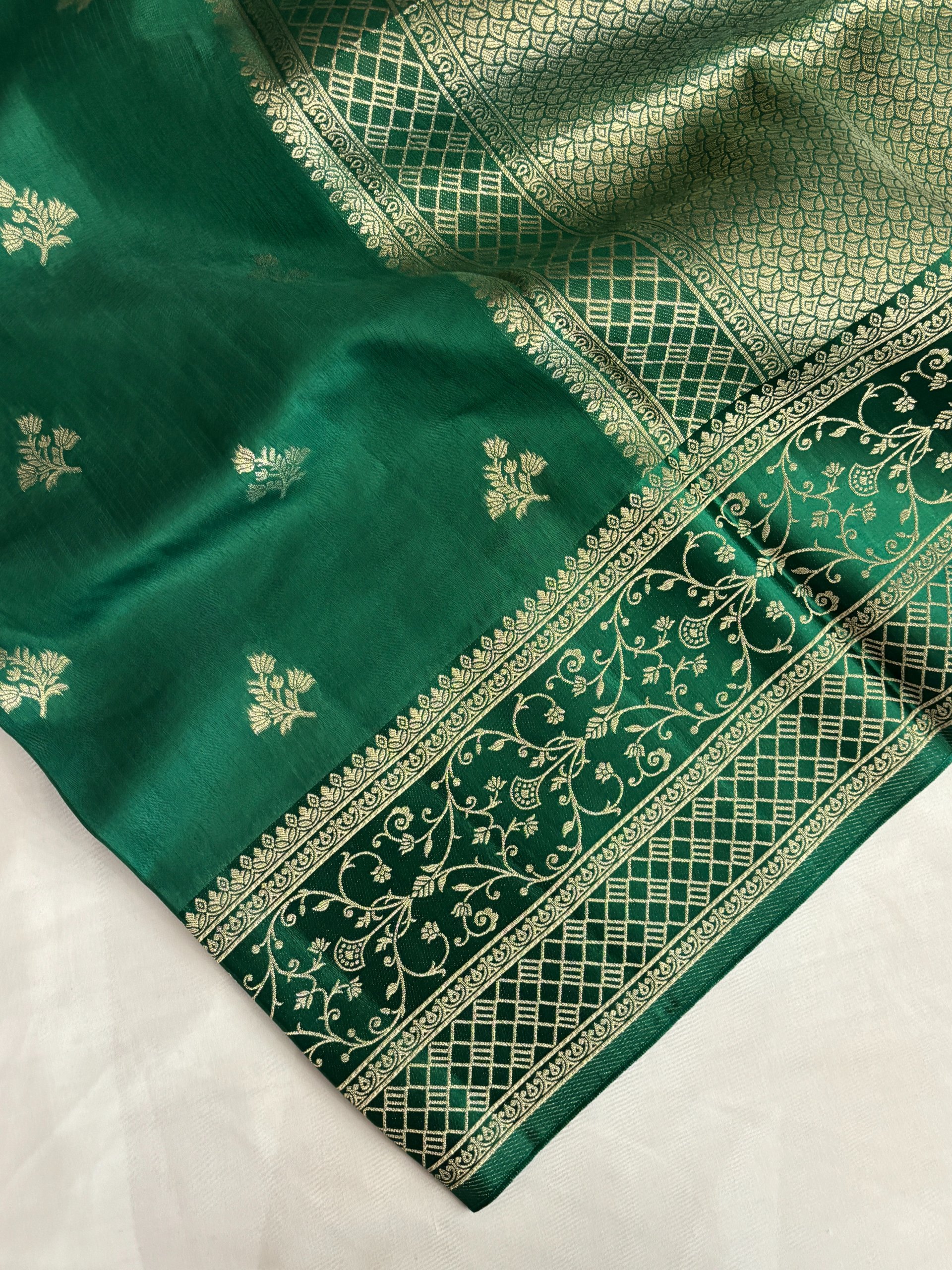 Green Mashru Silk Saree