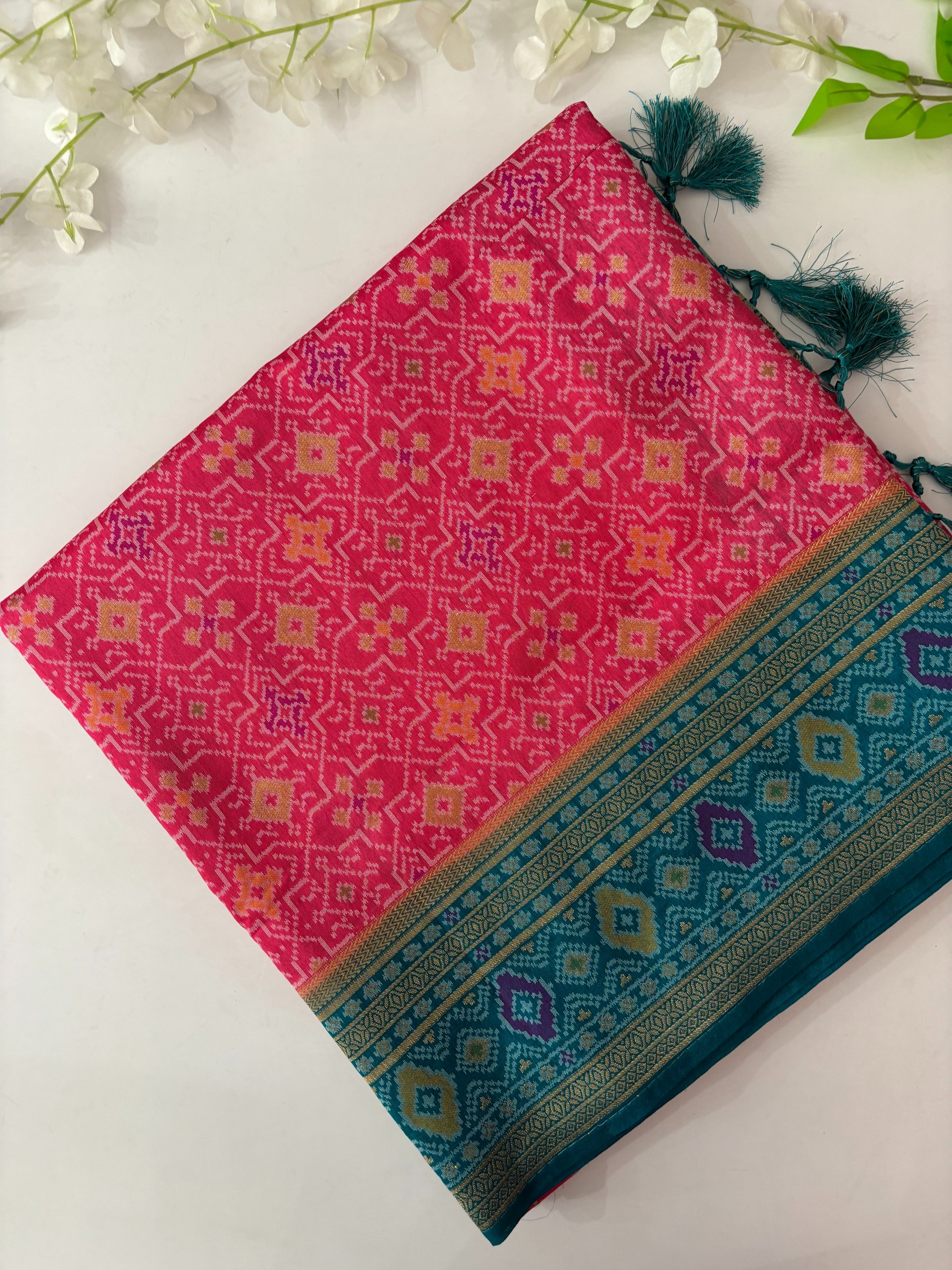 Pink Banarasi Patola Saree