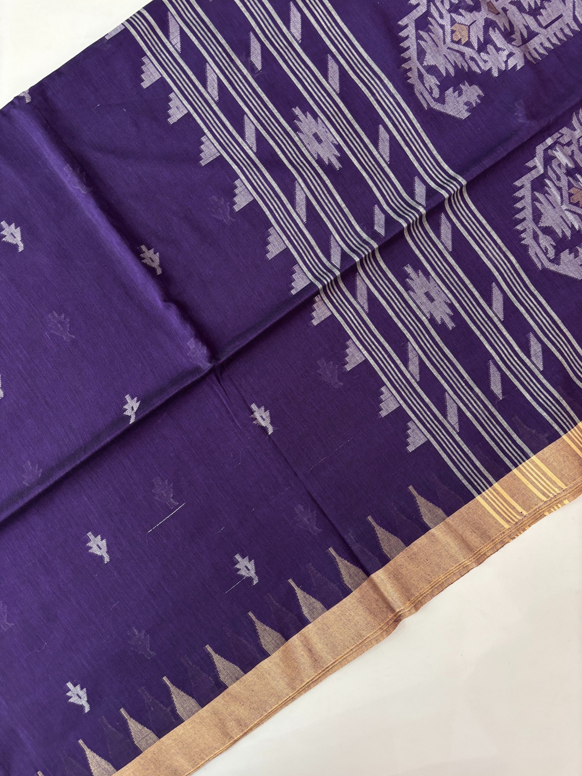 Purple Bengal Cotton Sarees
