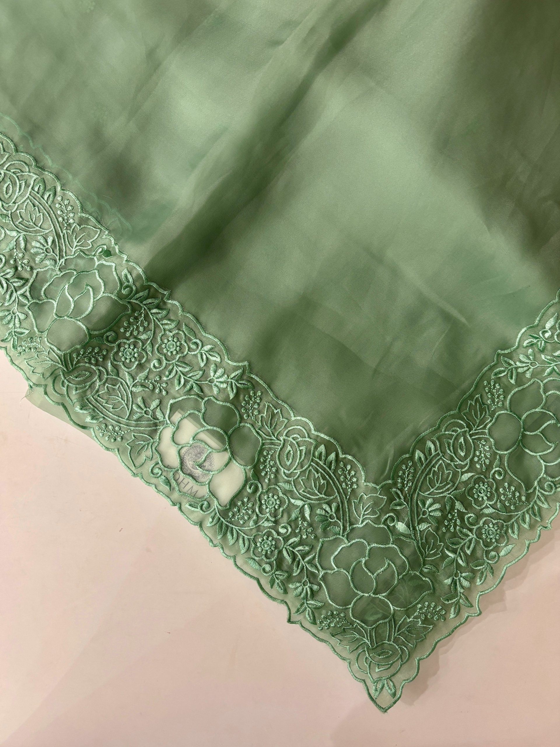 Green Soft Organza Saree