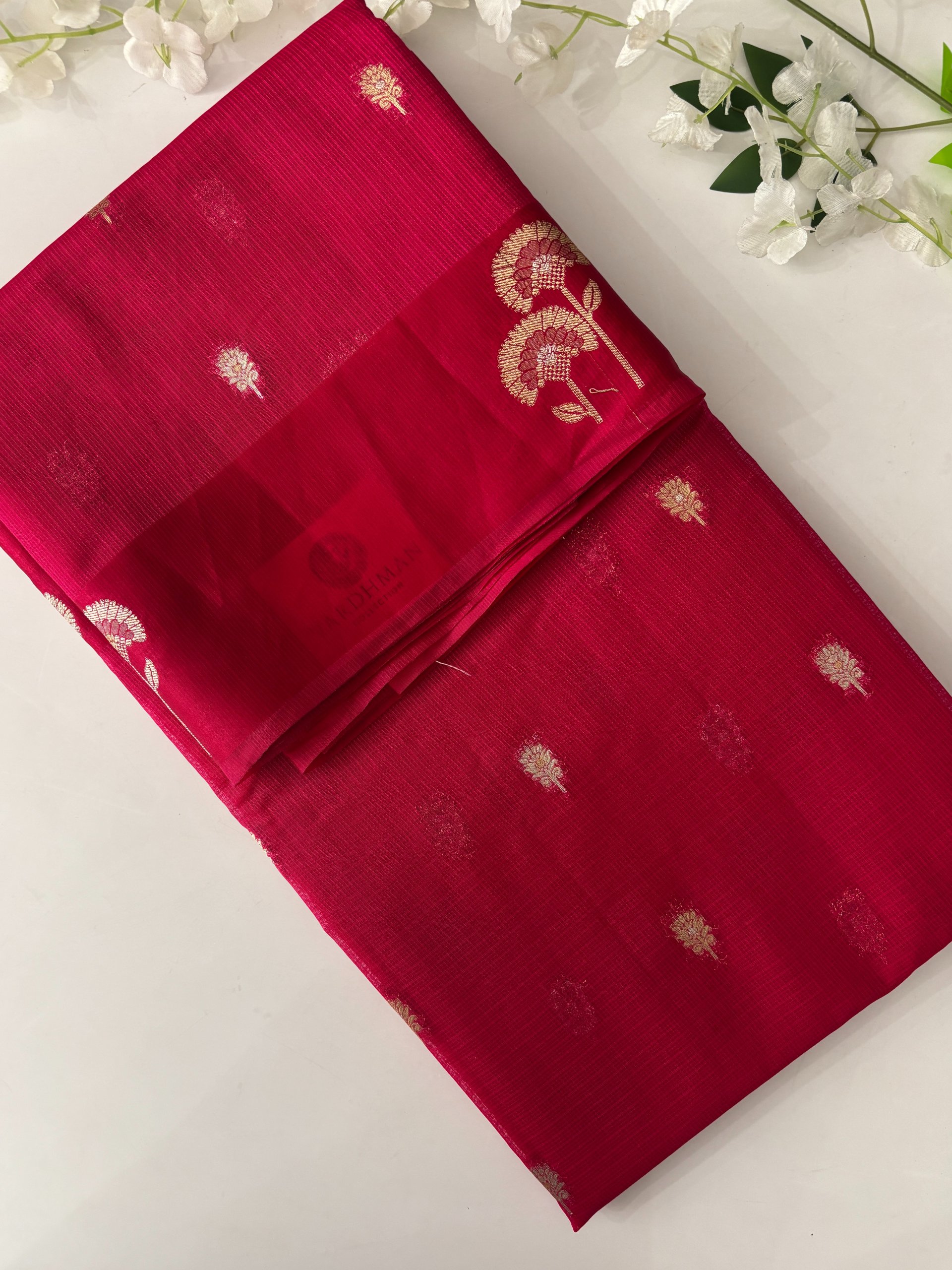 Rani Banarasi Supernet Saree