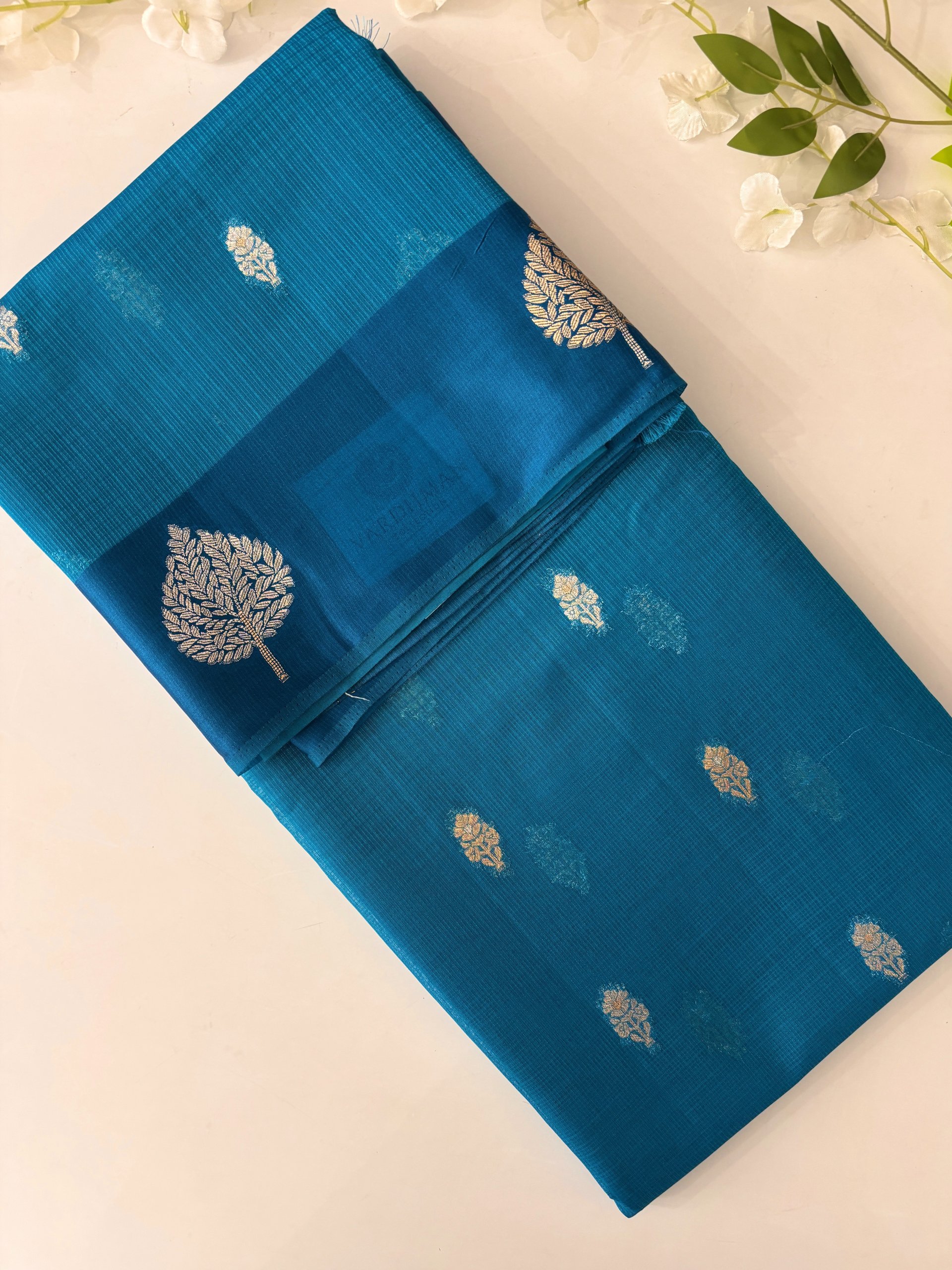 Royal Blue Banarasi Supernet Saree