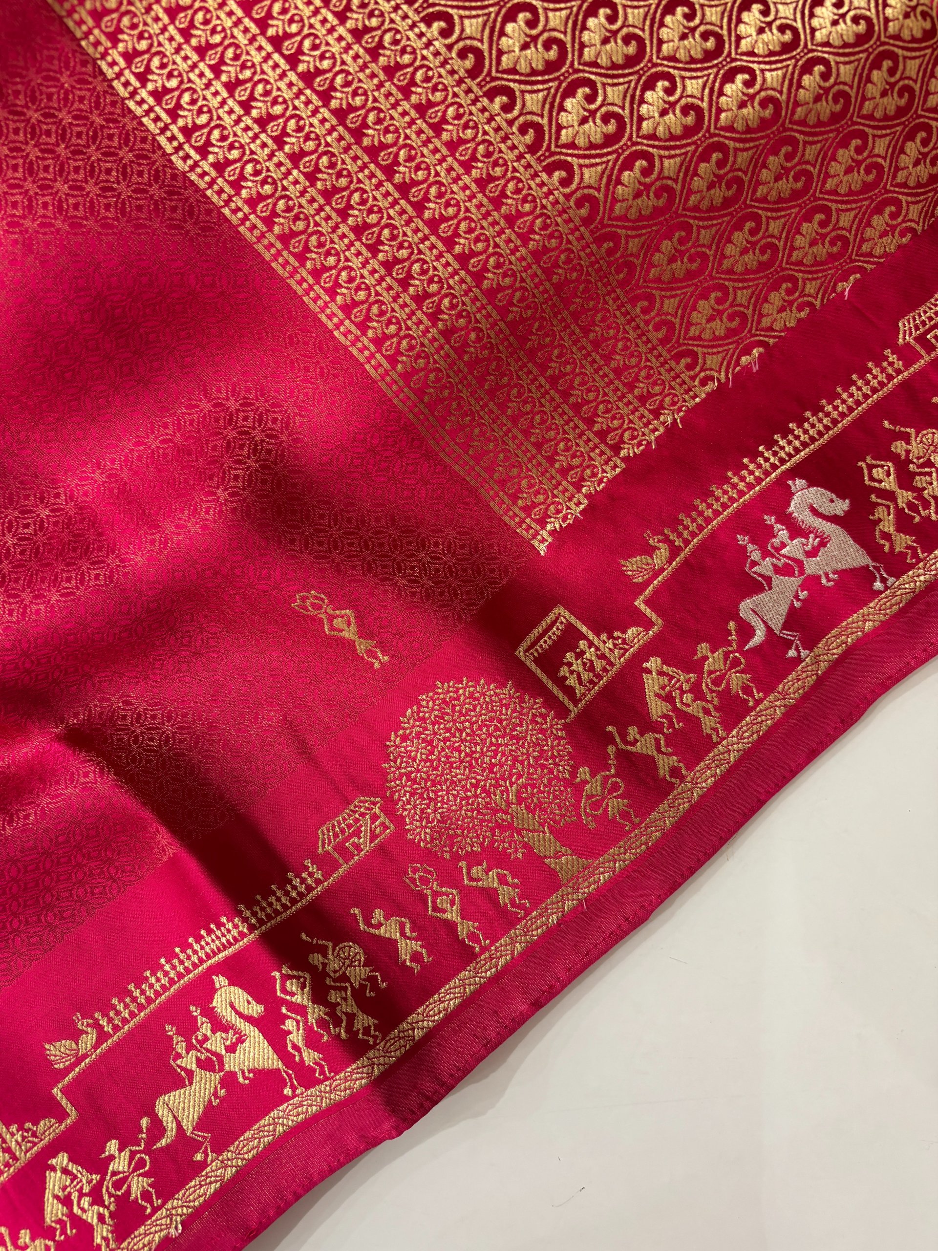 Pink Mashru Silk Saree